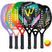 CAMEWIN Carbon/Glass Fiber Beach Tennis Racquet with Bag/Ball