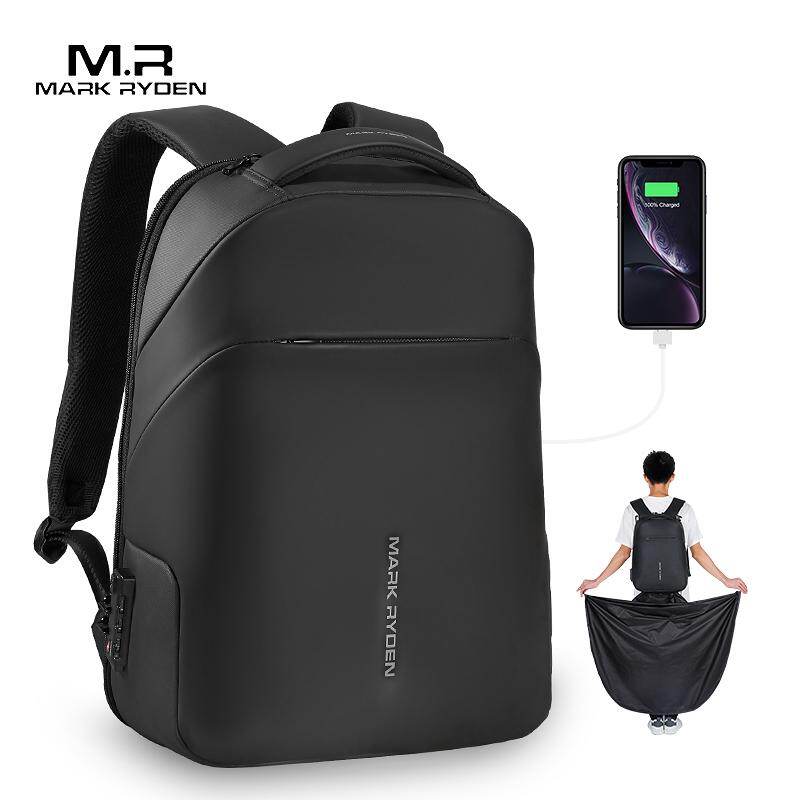 Khóa TSA Chống Trộm Mark Ryden Mới Ba Lô Nam Áo Mưa Không Thấm Nước Túi Đựng Máy Tính Xách Tay 15.6 Inch Túi Du Lịch Nam Thời Trang Đi Học
