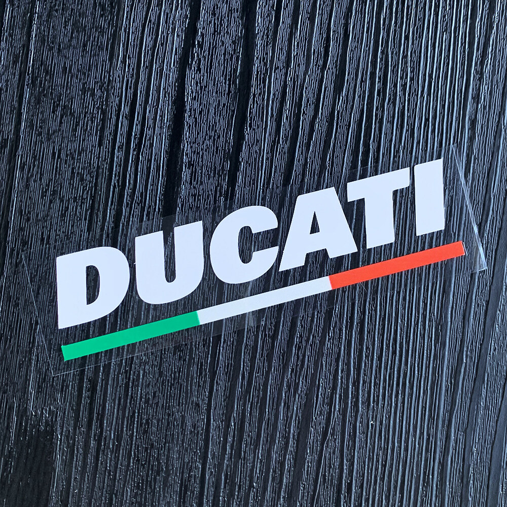 Miếng Dán Phản Quang Ba Màu Ý DUCATI Đề Can LOGO Trang Trí Thân Xe Cho Dòng DUCATI916/821/1199/Scram
