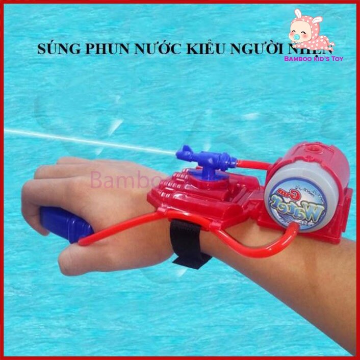 Súng nước đồ chơi, súng phun nước đồ chơi kiểu người nhện bắn tơ cực chất cực