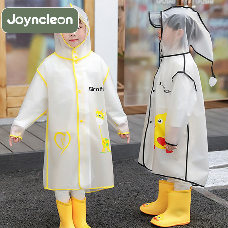 JoynCleon Children s Cartoon Raincoat Primary School Transparent Raincoat