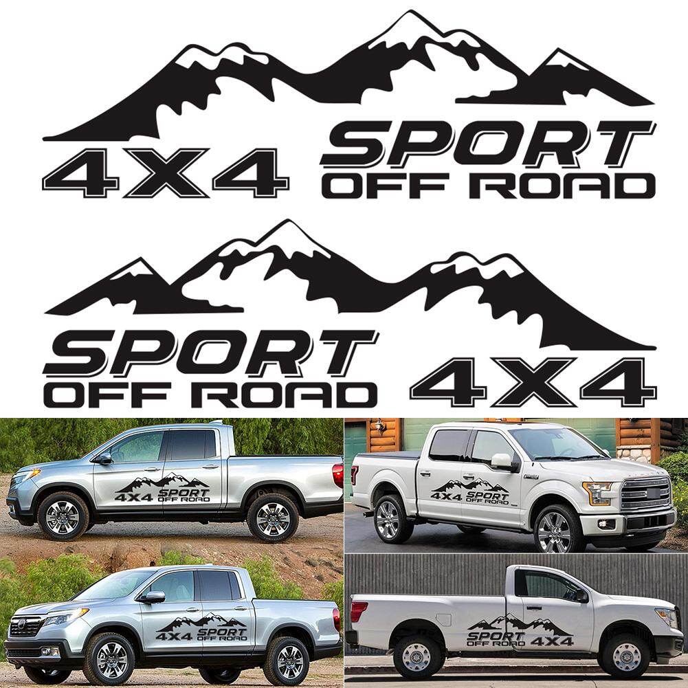 Đề can đồ họa xe hơi fuvoya, 2 miếng dán, Đề-can xe bán tải Vinyl 4x4 cho D-MAX Navara