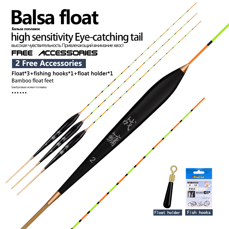 3 Chiếc Phao Câu Cá Bằng Gỗ Balsa Siêu Dài, Big Botas Pesca Flotador 1-3 # Phao Chặn Phao Câu Cá Phụ Kiện Công Cụ Đã Khắc Phục