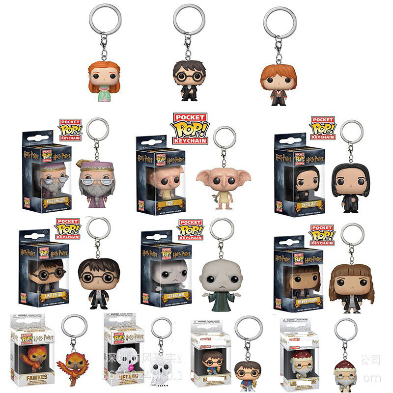 Móc Khóa Harry Potter Funko Pop Mặt Dây Chuyền Mô Hình Harry Potter Voldemort Dobby