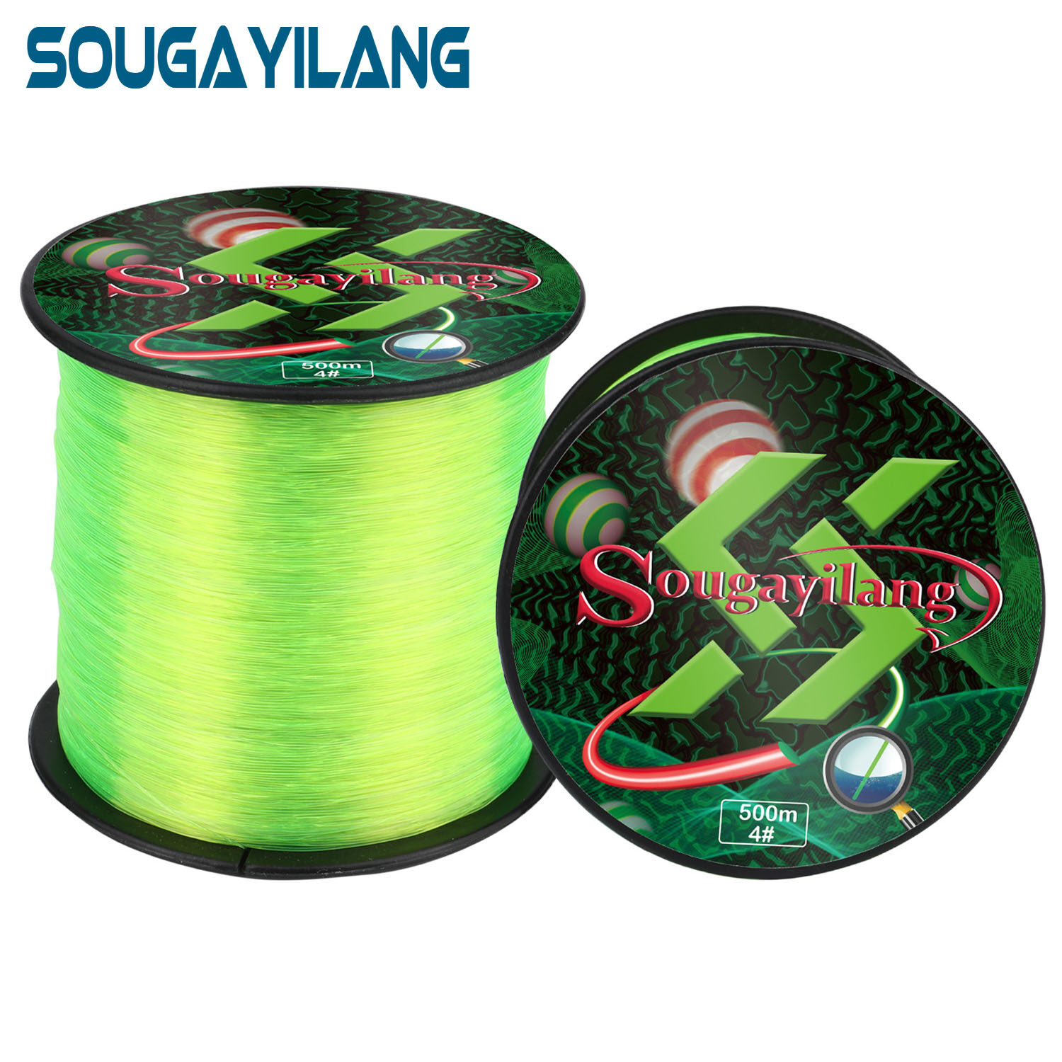 Dây Câu Nylon 500M Dây Câu Cá Phủ Fluorocarbon 23 LB 10.4KG Dây Câu Cá Đồ Câu Cá Vi Mảnh