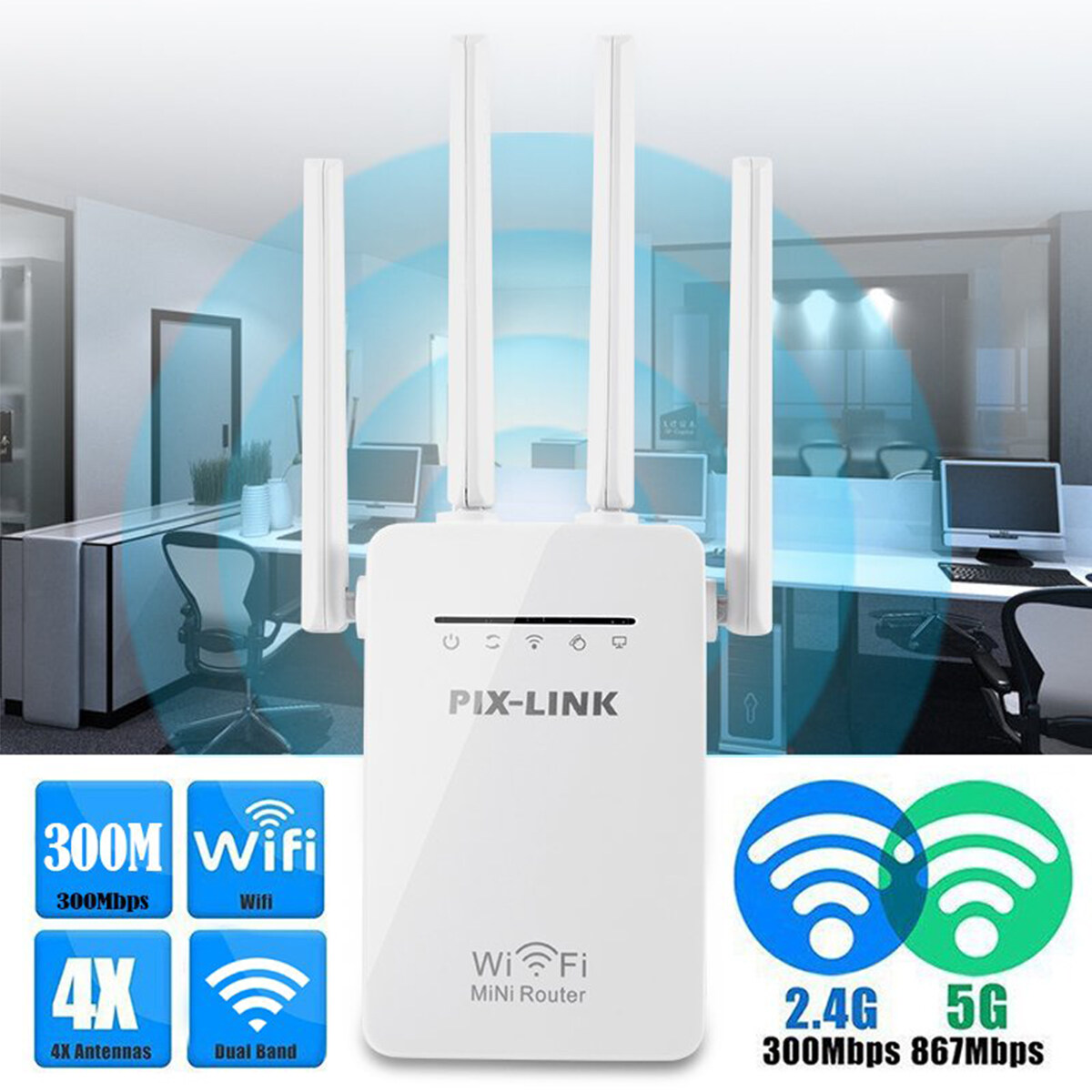 Generic WiFi Range Extender E Booster Network Wireless Sign