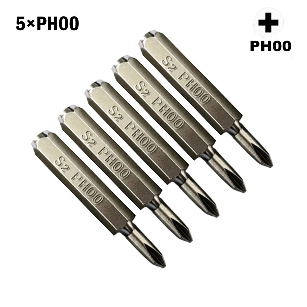 Toolstar đầu tua vít chữ thập h4 × 28mm chuôi lục giác ph0000 ph000 ph00 ph0 ph1 ph2 4mm