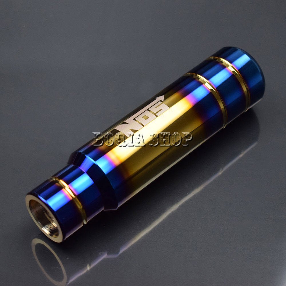 Nos phổ burnt nhôm màu xanh dương sang số xe hơi cần núm chuyển số đầu cần số 13cm