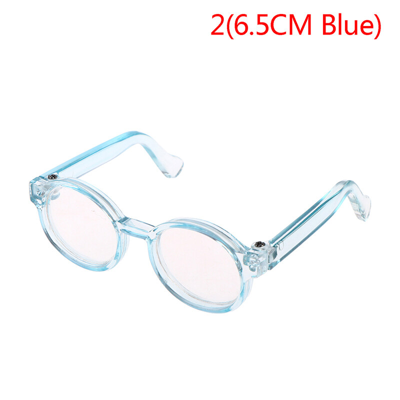 E suggestione búp bê vải nhung kính phụ kiện gọng dáng tròn 6.5/9.5cm Kính kính trong suốt