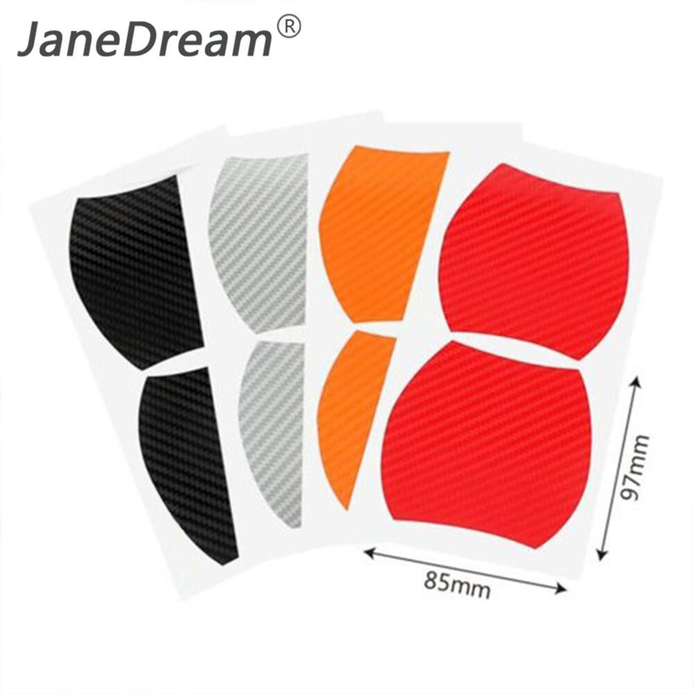 JaneDream , 4 Miếng Dán Phim Dán Tay Nắm Cửa Xe Hơi Thông Dụng Miếng Dán Bảo Vệ Chống Trầy Xước Sợi Cacbon Cho Tay Cầm Xe Hơi
