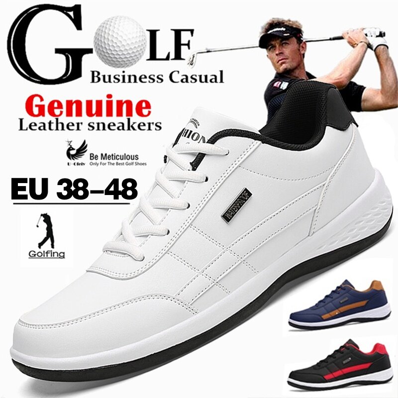 New Golf Giày Người Đàn Ông Nhẹ Của Giày Golf Không Thấm Nước Thoáng Khí Chống Trượt Giày Golf Giày Mens Cộng Với Kích Thước 37-48