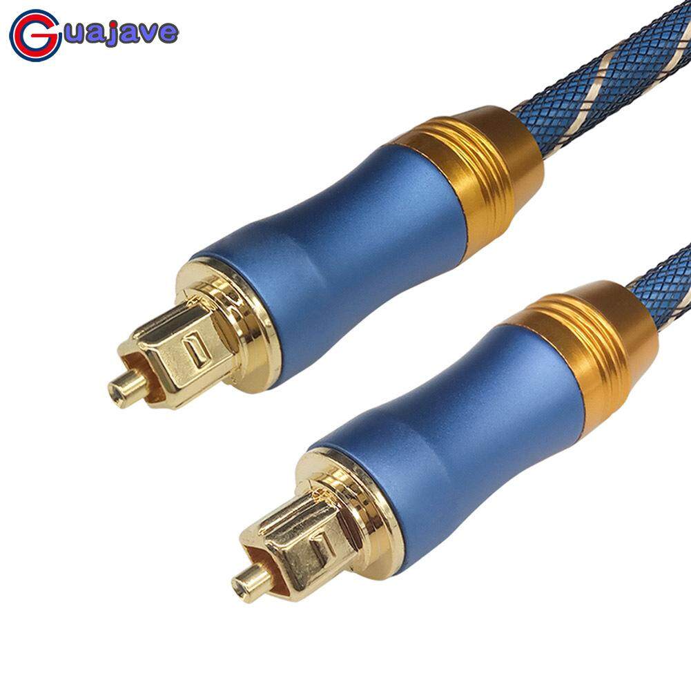 Guajave 5.1 เสียงดิจิตอล SPDIF Toslink Optical สายออดิโอ Braided ขั้วต่อไฟเบอร์อะแดปเตอร์