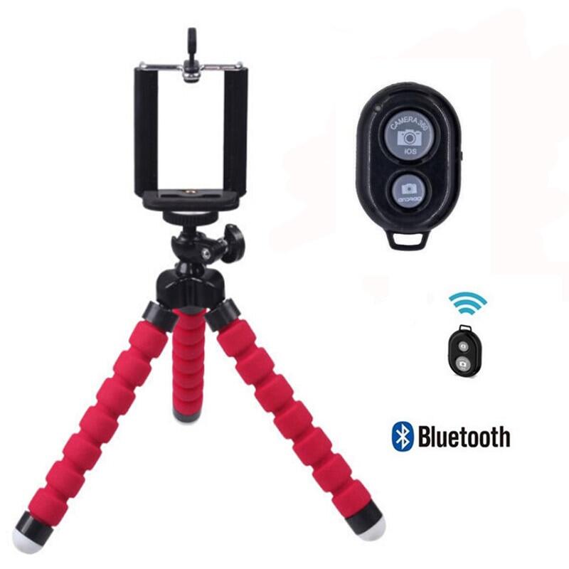 Foleto linh hoạt chân máy mini ba chân Sponge ocus selfie từ xa Bluetooth kiểm soát phổ quát cho máy ảnh kỹ thuật số iPhone 7 Samsung Huawei