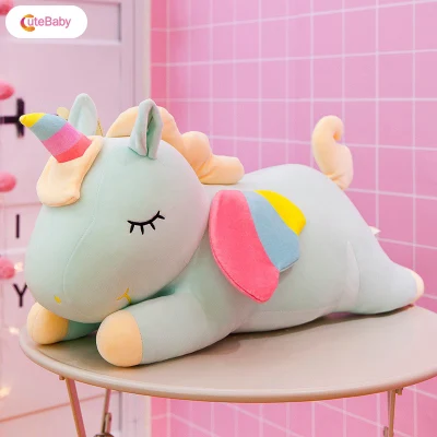 CuteBaby Unicorns Plush Toy Stuffed Doll with Rainbow Wing Birthday Gift for Children Girl Boys (4)