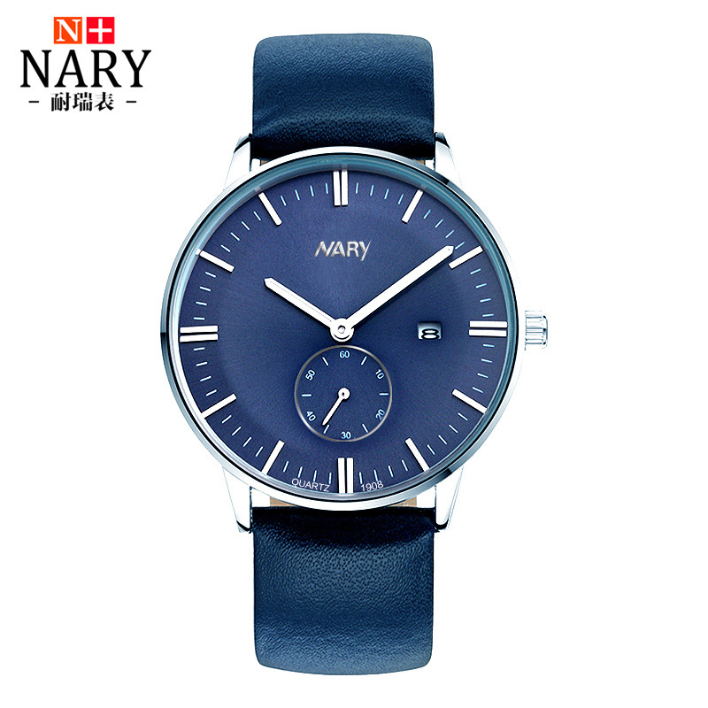 NARY Nary R Simple Luminous Waterproof Quartz Watch Men's Watch Gift Wholesale 1908
