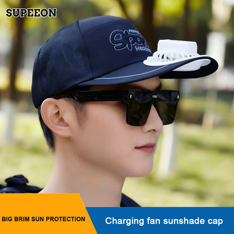 SUPEEON Fan hat men s sun hat outdoor casual breathable sun protection hat
