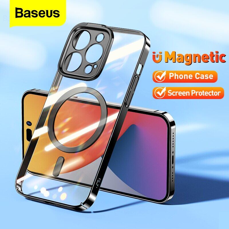 Baseus Ốp điện thoại cho Iphone 14 Pro Max điện thoại trường hợp trong suốt vỏ lưng chống sốc