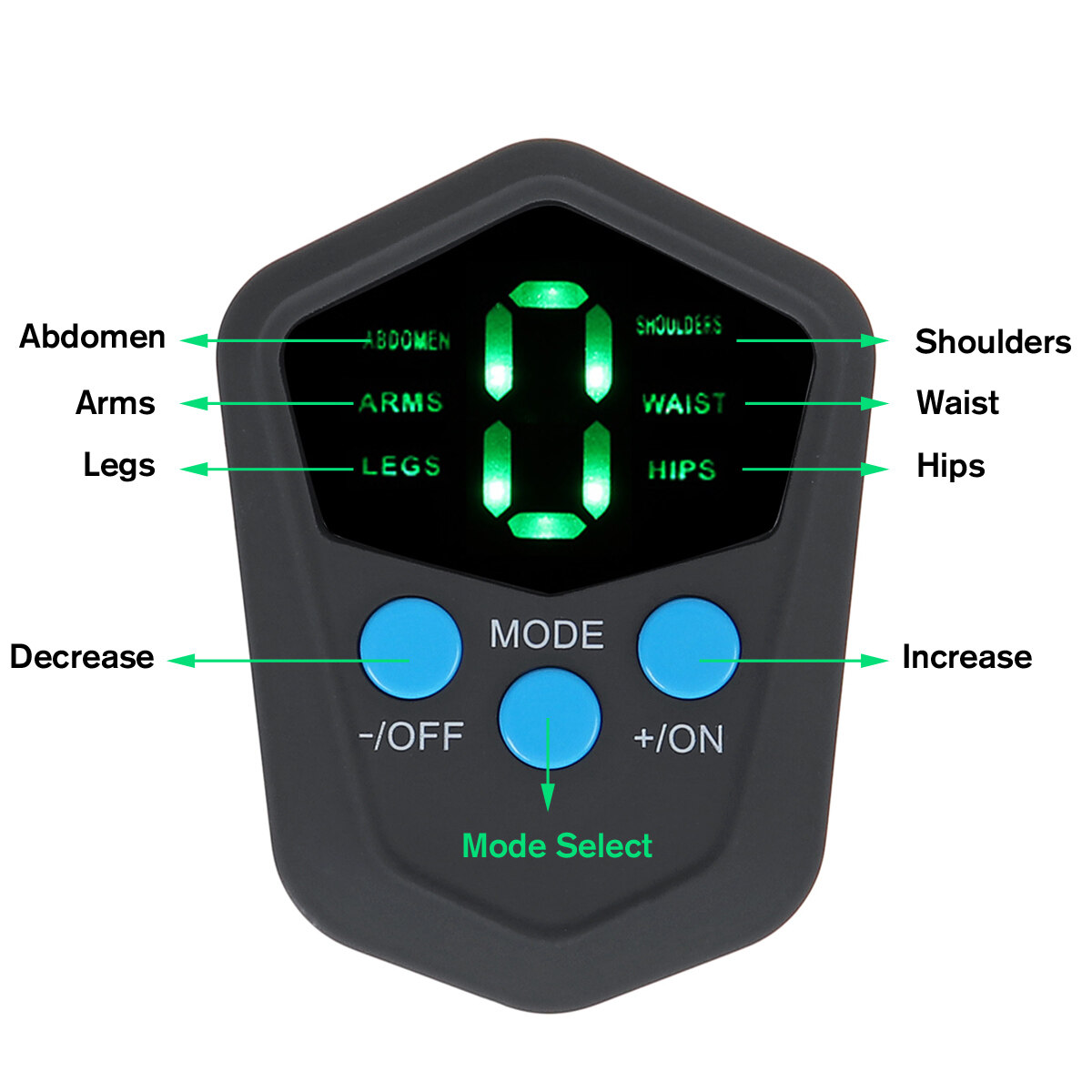 Generic Muscle Pads Abdomen Arm Buttocks Machine Hip Trainer Adjustable