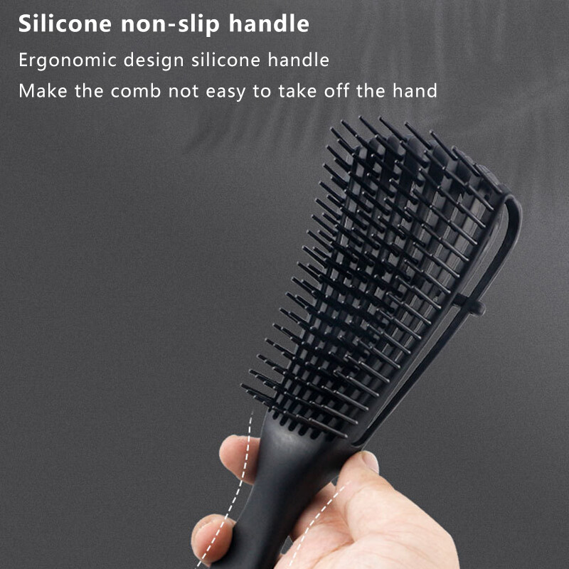 Beautybigbang 1 chiếc lược mát xa bằng nhựa lược chải tóc xoăn mịn chải tóc thoáng khí