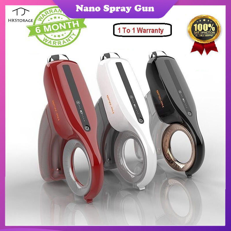 HKStorage Máy Phun Nano Điện Cầm Tay Mới Đèn Xanh Sạc Không Dây Cho Xe Hơi Bình Xịt Nhiễm D, Dụng Cụ Vệ Sinh Gia Đình