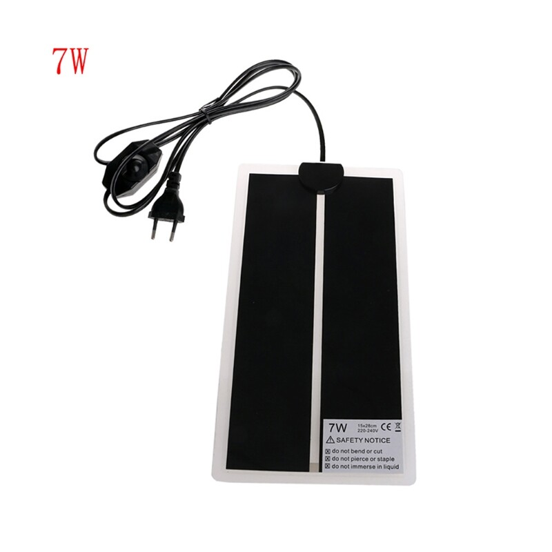 Thảm sưởi cho bò sát đa năng thảm sưởi ấm hồ cạn 5.5 ''x 11'' cho rùa rắn thằn lằn nhện cho ếch