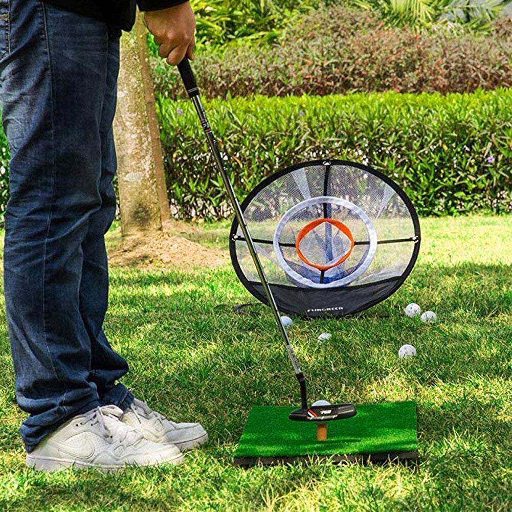 Golf chipping lưới luyện tập golf pop-up trong nhà ngoài trời sứt mẻ lồng thảm thực hành dụng cụ hỗ trợ huấn luyện chơi golf dễ dàng