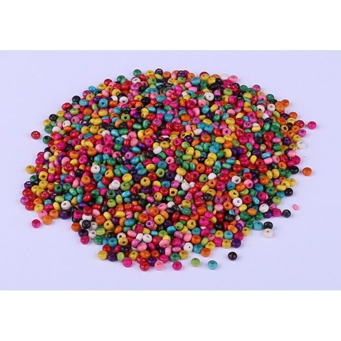 Hạt gỗ màu 4mm