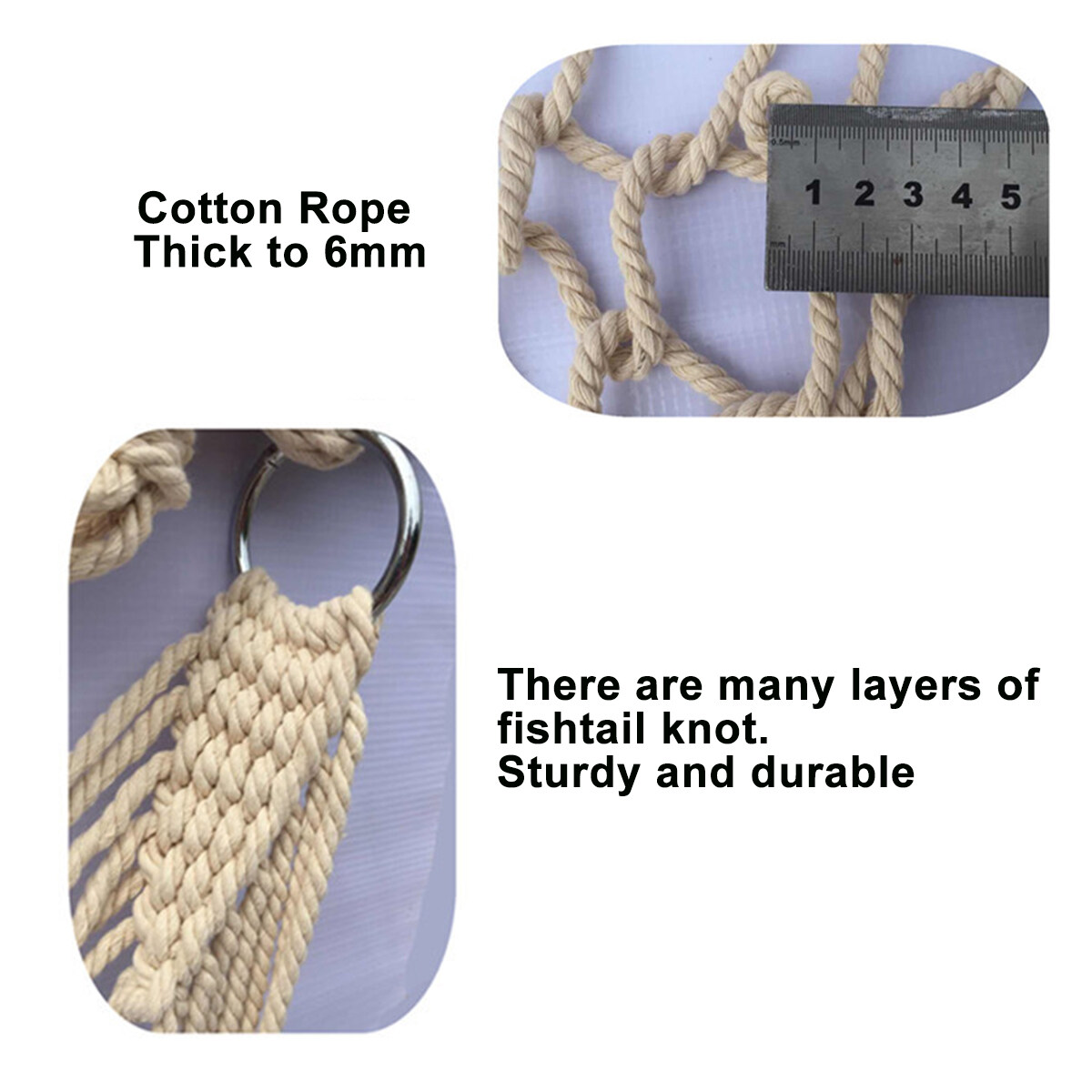 Generic Canvas Swing Chair Hammock Hanging Seat Rope Porch Patio Garden