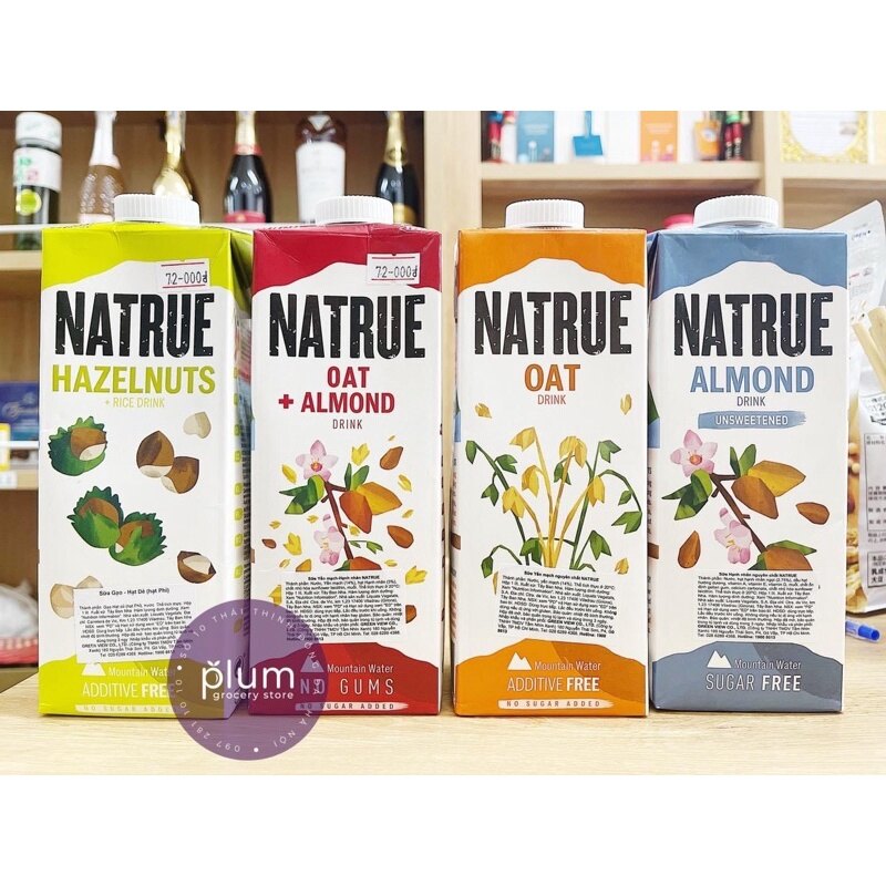 Sữa hạt Natrue hộp 1L chuẩn Tây Ba Nha