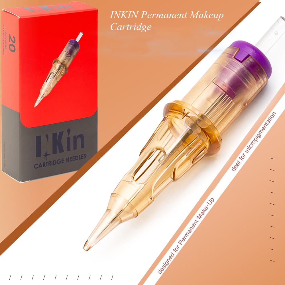Ez inkin pmu SMP hộp mực xăm kim 1rl trang điểm vĩnh viễn kim kẻ mắt lông mày môi hộp mực xăm bút máy xăm