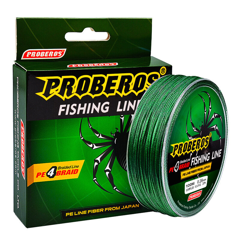 PROBEROS Strongest 4 Stands Fishing Lines 100M Braided PE Line ×4 Casting  Line Saltwater Fishing Tackle 6LB 8LB 10LB 15LB 20LB 25LB 30LB 35LB 40LB  50LB 60LB 70LB 80LB 100LB