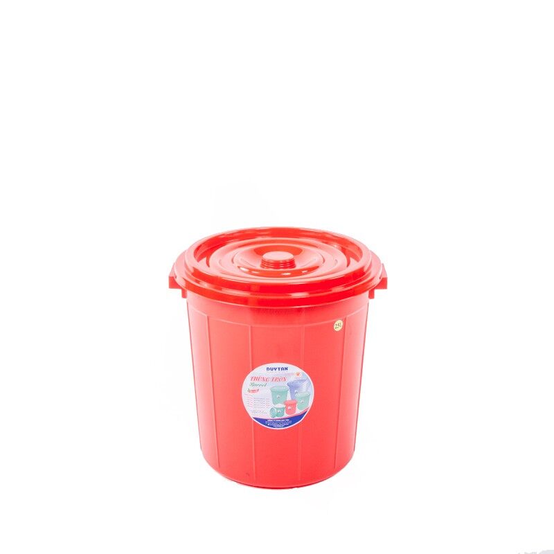 Thùng nhựa tròn Duy Tân 25L - Màu sắc ngẫu nhiên