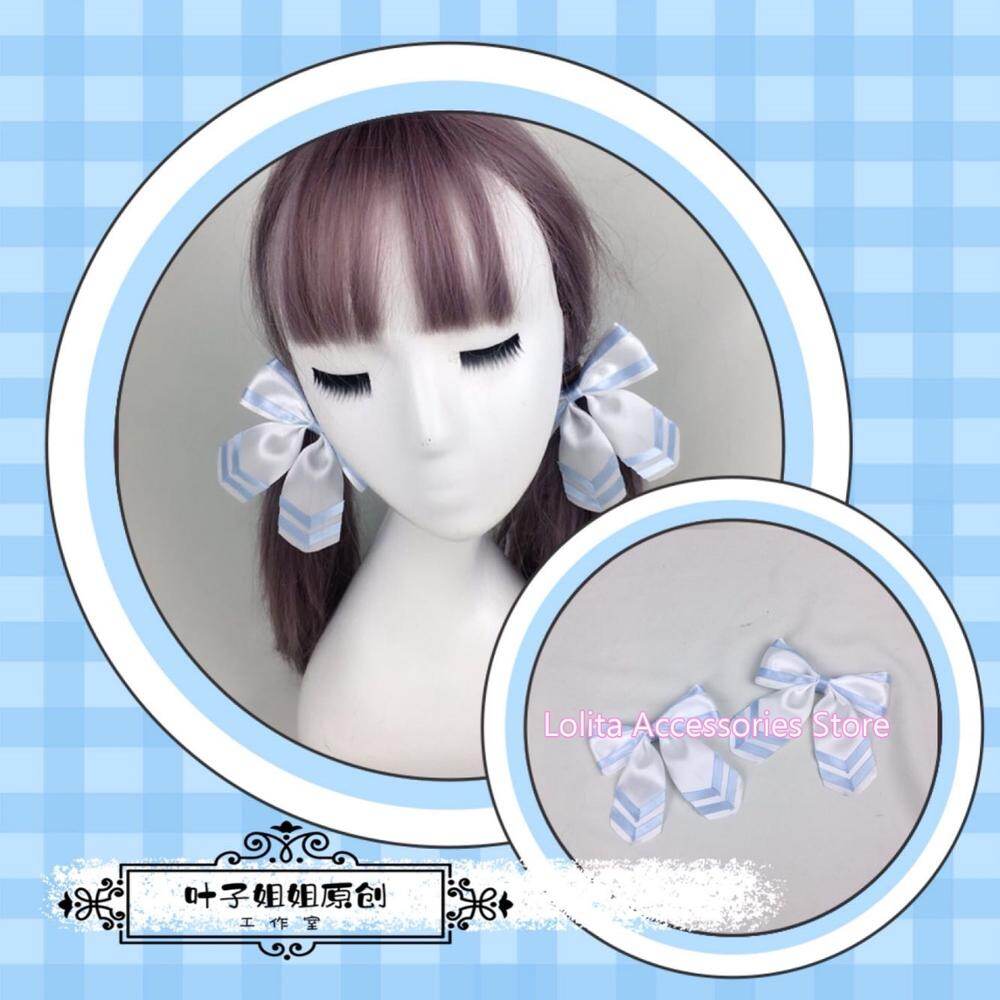 【Customizable】 Phong Cách Preppy Lolita Phong Cách Hải Quân Đồng Phục JK Mũ Thủy Thủ Mũ Đôi Hóa Trang Mũ Kẹp Tóc Tay Áo