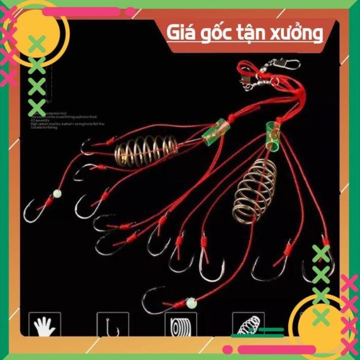 Lưỡi câu lăng xê lưỡi câu cá 1 hộp 2 bộ loại 1