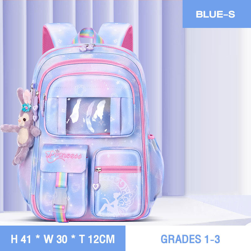 AMILA balo nữ đi học balo nữ đi học cấp 2 Cặp Học Sinh Sinh Viên Bé Gái Công Chúa Cặp Sách Vải Không