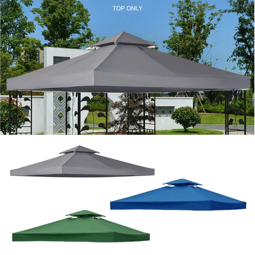 【In Stock+High Quality】3*3m Gazebo tent top, outdoor UV protection sunscreen tent top, can be used for garden patio patio wedding outdoor events ราคา 929 บาท*ส่งฟรี