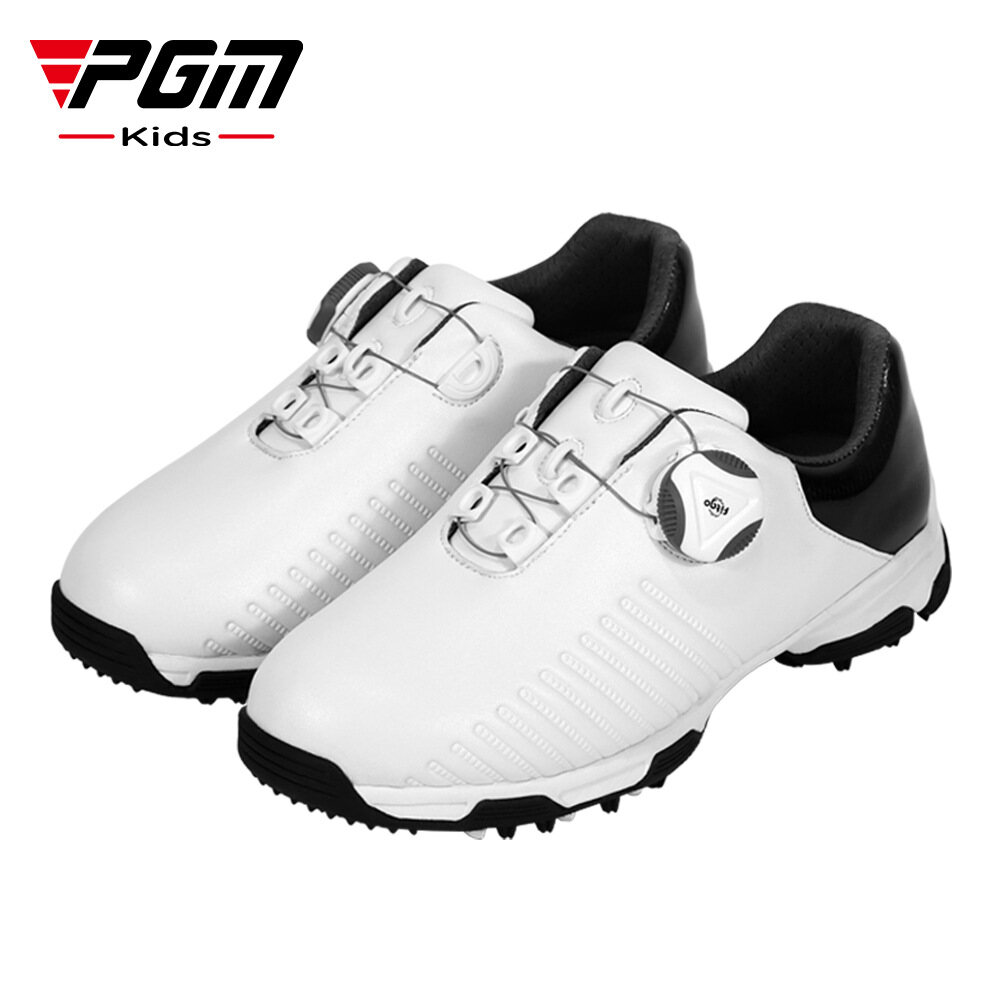 PGM Kids Boys Golf Shoes Girl White Color Sneakers Black Orthotite Golf Shoes Children Ahoes Waterproof Rotating Laces Comfortable ราคา 2,968 บาท*ส่งฟรี
