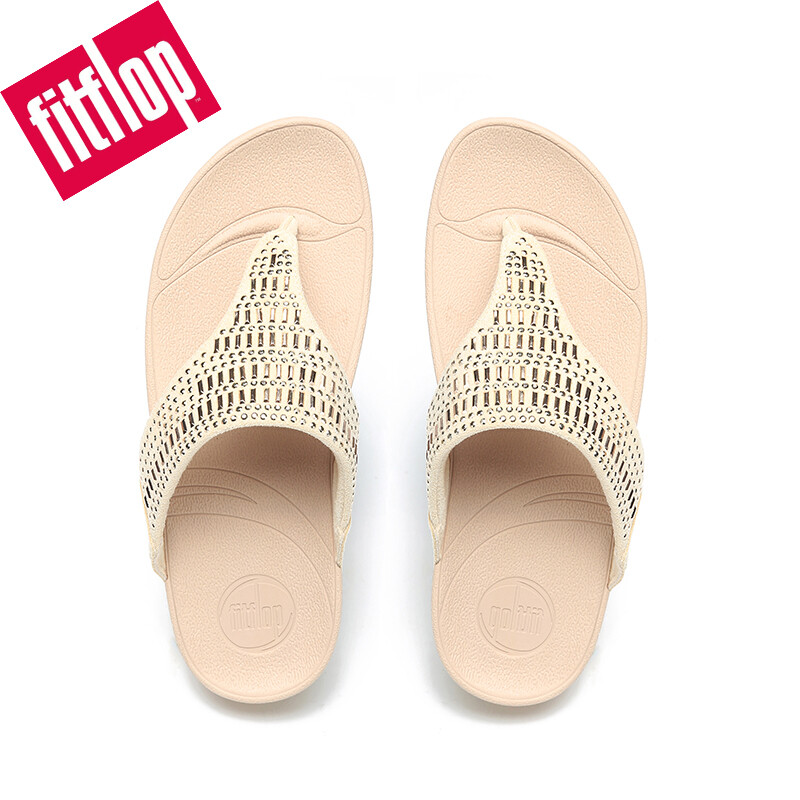Dép xỏ ngón chất lượng cao chính hãng dép xỏ ngón đế dốc đính đá hình ống đồng cho nữ dép xăng đan đế bằng da thời trang dép xỏ ngón mềm mại và thoải mái