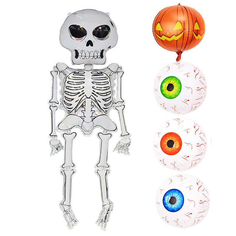 Bong Bóng Hình Xương Cho Nam Đồ Trang Trí Halloween Bong Bóng Nhãn Cầu Halloween Đáng Sợ Đồ Trang Trí Tiệc Halloween