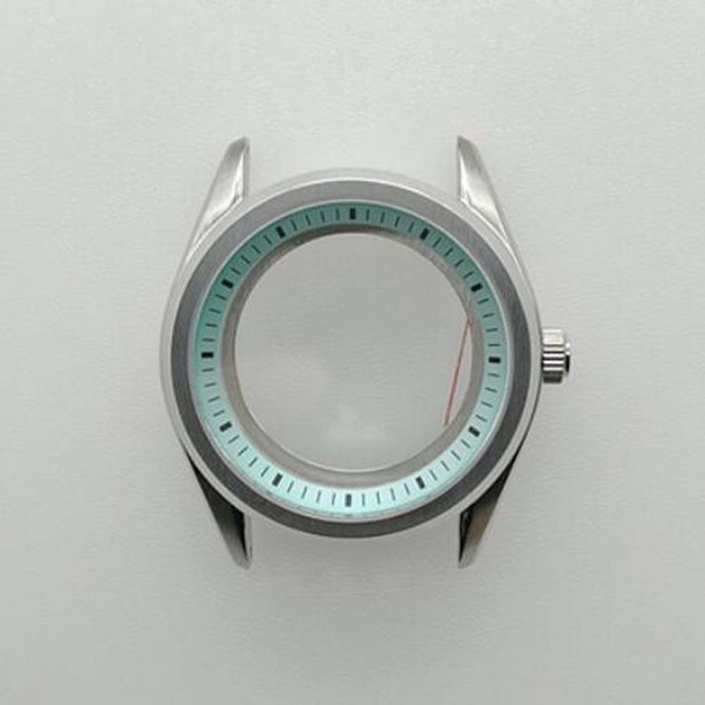 Vỏ đồng hồ cơ được điều chỉnh vỏ lặn 41mm vỏ đồng hồ chuyển động nh35/36 dây đeo đồng hồ