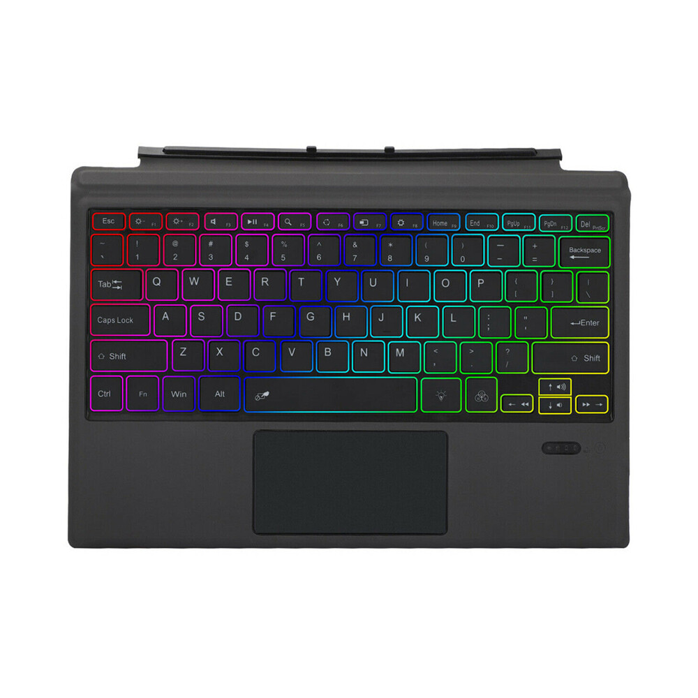 Bàn phím từ tính phủ không dây có đèn nền rgb cho microsoft surface pro 7/6/5/4/3