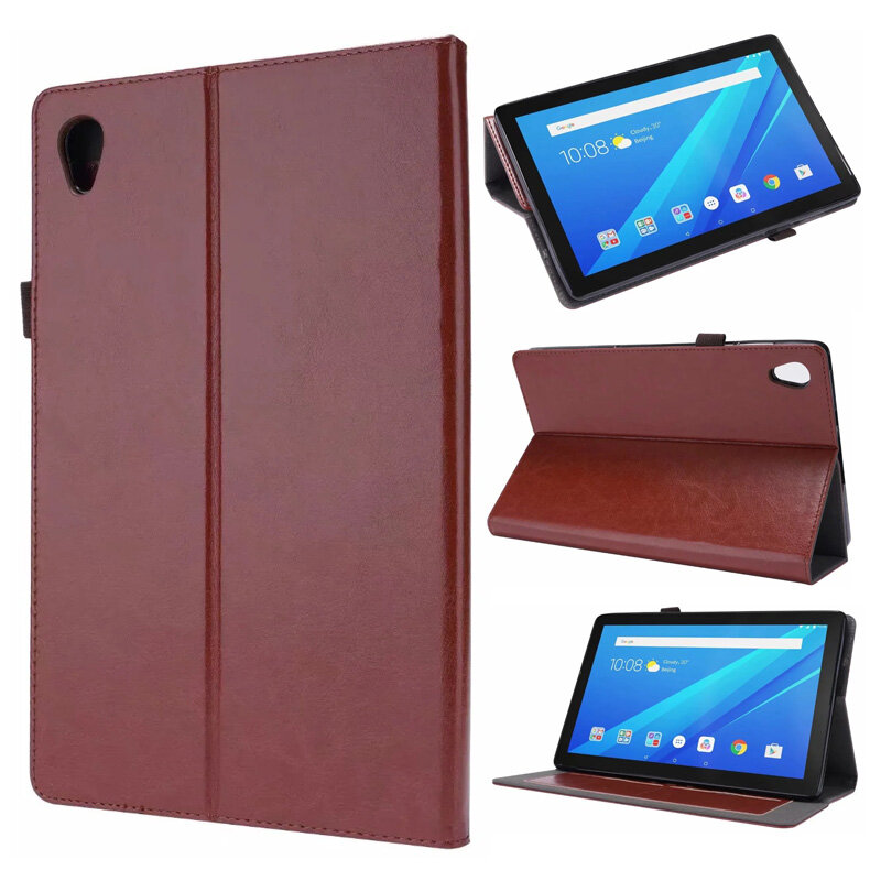 Bao Da PU, Dành Cho Lenovo Tab M10 HD (Thế Hệ Thứ 2) TB-X306X TB-X306F Bọc Bảo Vệ Chân Đế