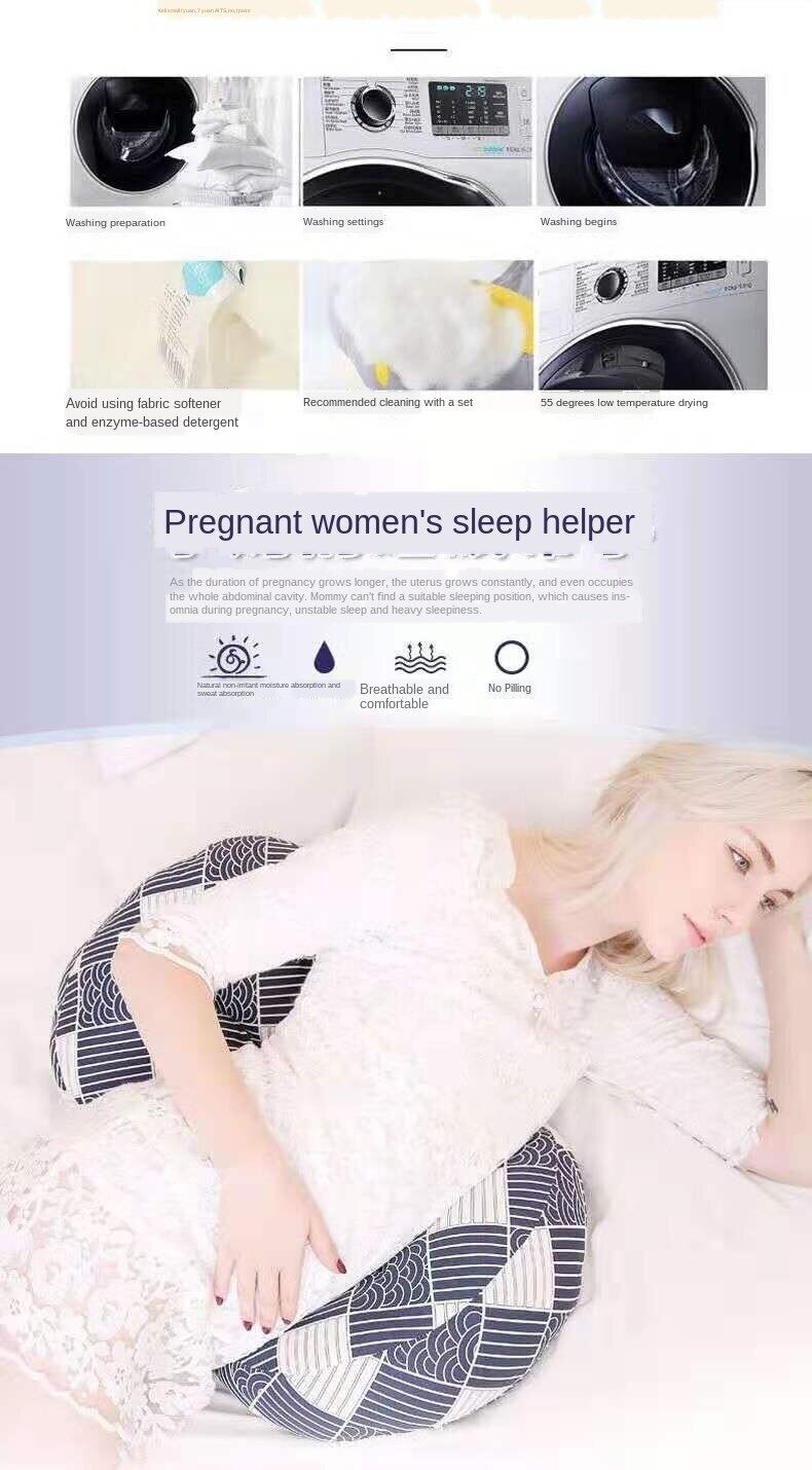 Pillow for pregnant women, waist protection side pillow, multi-function pillow, U-shaped pillow, side lying abdomen support pillow, sleeping artifact, pregnancy supplies