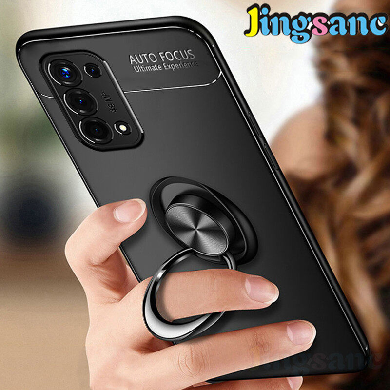 Jingsanc Ốp 4G Cho OPPO A74 5G/A74 4G/A54 Ốp Lưng Bảo Vệ Điện Thoại Silicon Mềm Với Giá Đỡ Vòng Từ Tính Ốp Lưng
