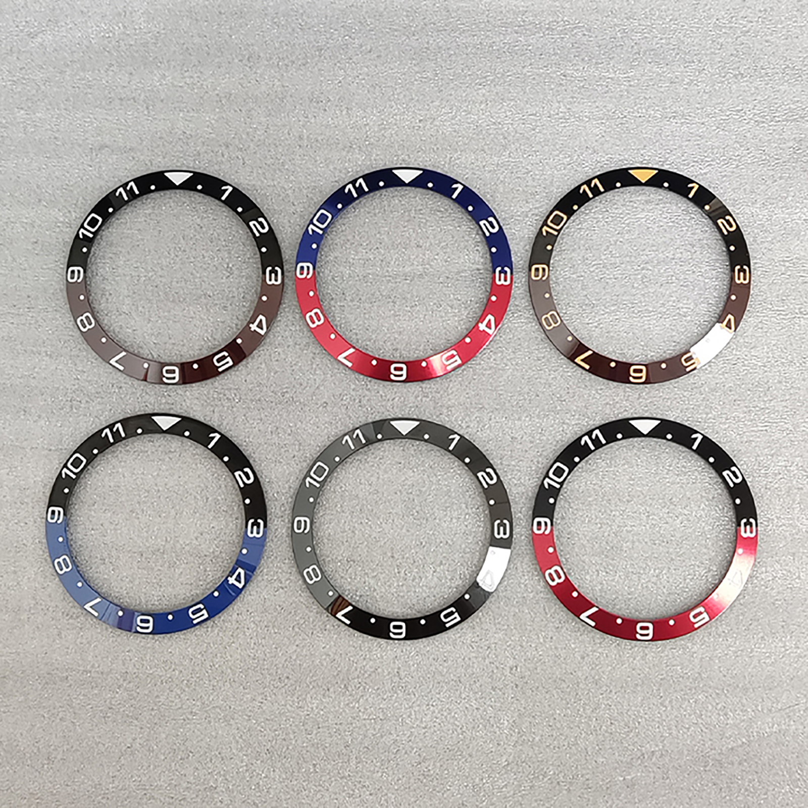Vòng Gốm Phụ kiện đồng hồ đường kính ngoài 38mm đường kính trong 30.5mm 1-11 số cho vỏ tàu ngầm 40mm