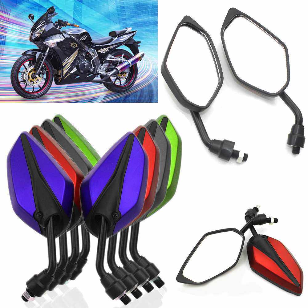 Idealhere 2 Chiếc Gương Chiếu Hậu Xe Máy Thông Dụng Cho Xe Tay Ga Honda Suzuki Yamaha