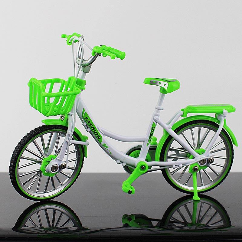 1pcs Diecast Metal Bicycle Model 1 10 Scale City Folded Road Race Cycling