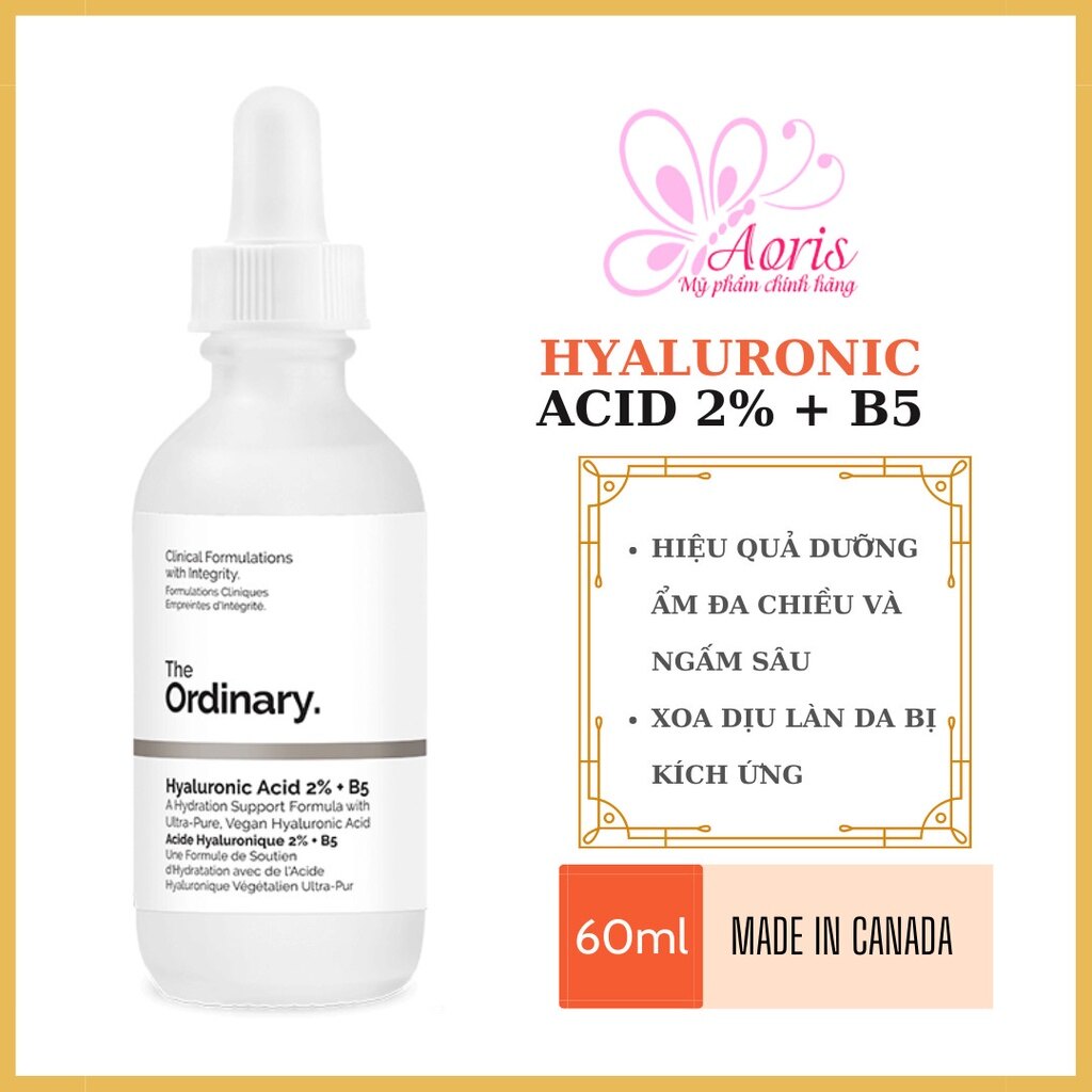 Tinh chất dưỡng the ordinary hyaluronic acid 2% + b5 60ml
