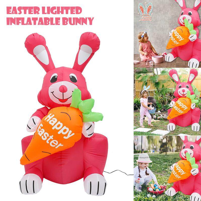 Inflatable airblown phục sinh Bunny với đèn LED đồ trang trí cho ngày lễ