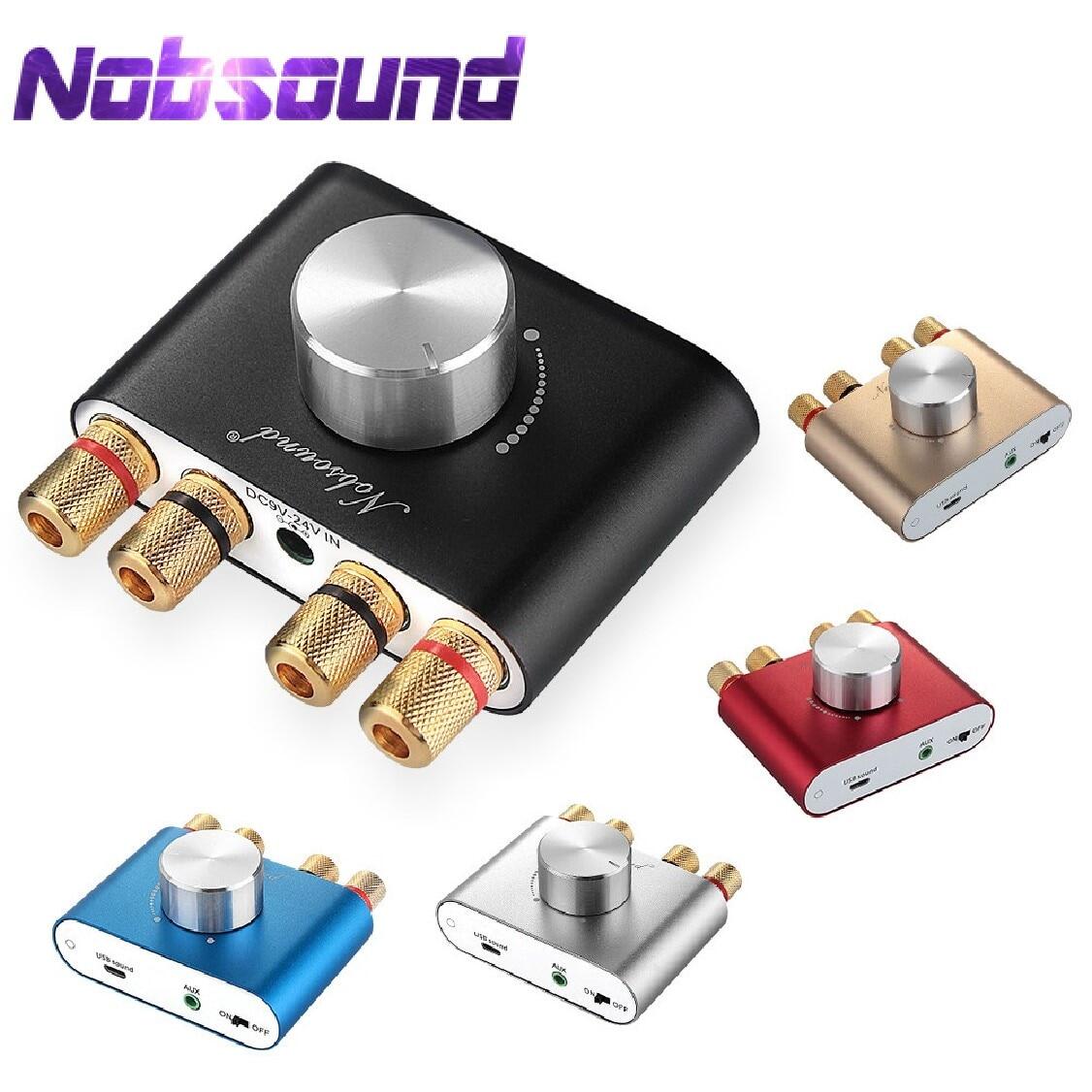 Nobsound Bộ Khuếch Đại Kỹ Thuật Số Mini Bluetooth 5.0 Hifi TPA3116 Bộ Khuếch Đại Âm Thanh Nổi 2.0 Kênh Âm Thanh Nổi Bộ Khuếch Đại Công Suất 100W